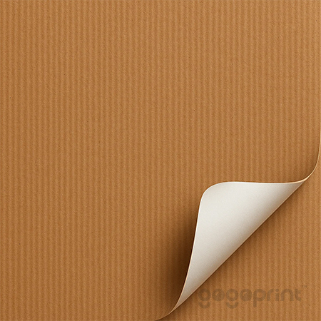 Brown ribbed kraft paper